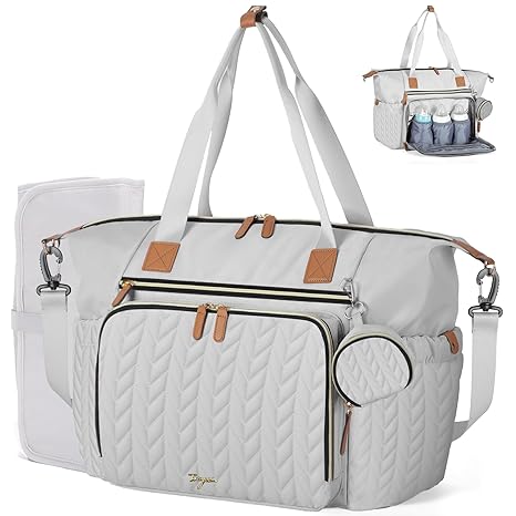 Damero Soft Diaper Tote Bag (Gray)